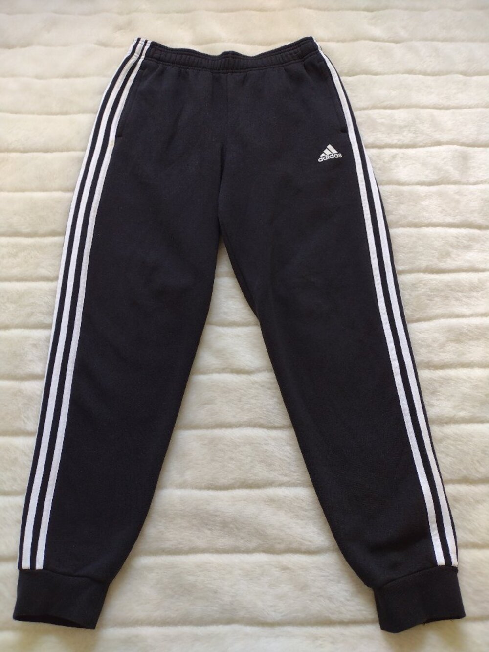 Adidas Men's Sweatpants Medium Black Tapered